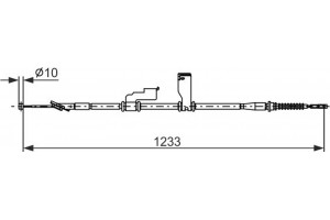 Bosch Ντίζα, Φρένο Ακινητοποίησης - 1 987 482 906