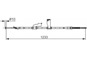 Bosch Ντίζα, Φρένο Ακινητοποίησης - 1 987 482 906