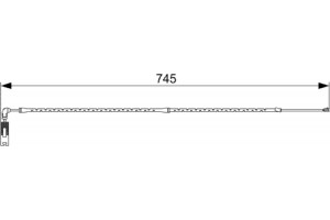 Bosch Προειδοπ. επαφή, Φθορά Υλικού Τριβής Των Φρένων - 1 987 473 000