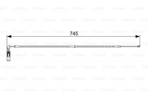 Bosch Προειδοπ. επαφή, Φθορά Υλικού Τριβής Των Φρένων - 1 987 473 000