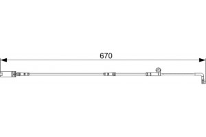 Bosch Προειδοπ. επαφή, Φθορά Υλικού Τριβής Των Φρένων - 1 987 473 002