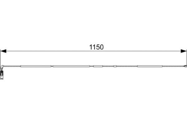 Bosch Προειδοπ. επαφή, Φθορά Υλικού Τριβής Των Φρένων - 1 987 473 004