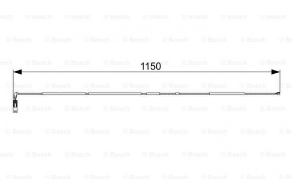 Bosch Προειδοπ. επαφή, Φθορά Υλικού Τριβής Των Φρένων - 1 987 473 004