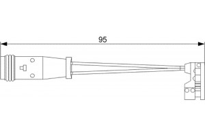 Bosch Προειδοπ. επαφή, Φθορά Υλικού Τριβής Των Φρένων - 1 987 473 006