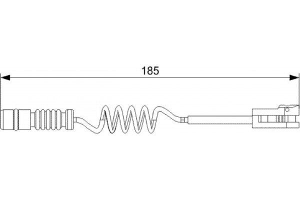 Bosch Προειδοπ. επαφή, Φθορά Υλικού Τριβής Των Φρένων - 1 987 473 007
