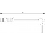 Bosch Προειδοπ. επαφή, Φθορά Υλικού Τριβής Των Φρένων - 1 987 473 011