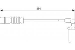 Bosch Προειδοπ. επαφή, Φθορά Υλικού Τριβής Των Φρένων - 1 987 473 011
