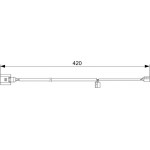 Bosch Προειδοπ. επαφή, Φθορά Υλικού Τριβής Των Φρένων - 1 987 473 012