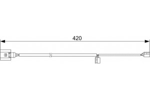 Bosch Προειδοπ. επαφή, Φθορά Υλικού Τριβής Των Φρένων - 1 987 473 012