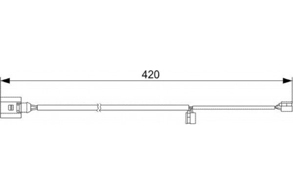 Bosch Προειδοπ. επαφή, Φθορά Υλικού Τριβής Των Φρένων - 1 987 473 012