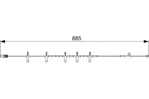 Bosch Προειδοπ. επαφή, Φθορά Υλικού Τριβής Των Φρένων - 1 987 473 015