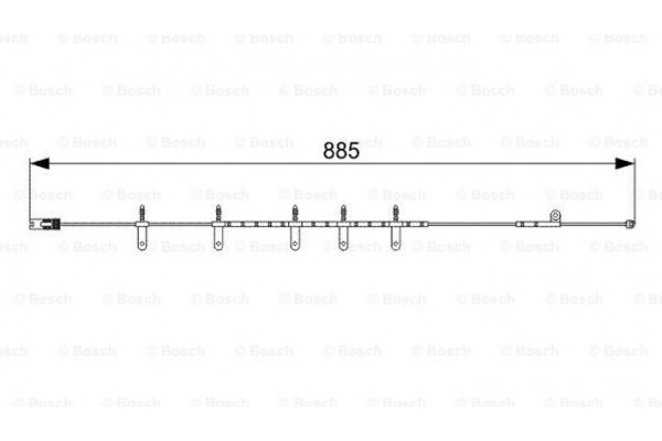 Bosch Προειδοπ. επαφή, Φθορά Υλικού Τριβής Των Φρένων - 1 987 473 015
