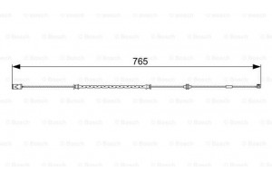 Bosch Προειδοπ. επαφή, Φθορά Υλικού Τριβής Των Φρένων - 1 987 473 018