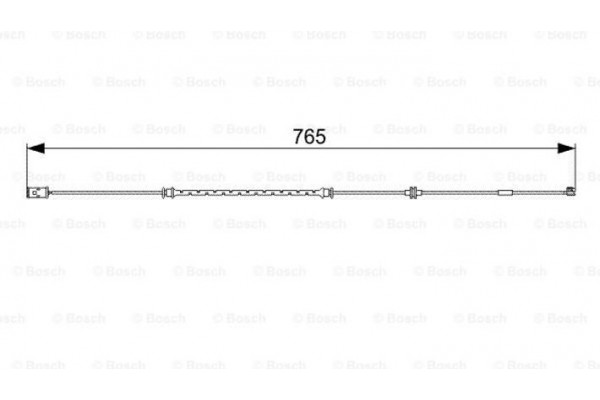 Bosch Προειδοπ. επαφή, Φθορά Υλικού Τριβής Των Φρένων - 1 987 473 018