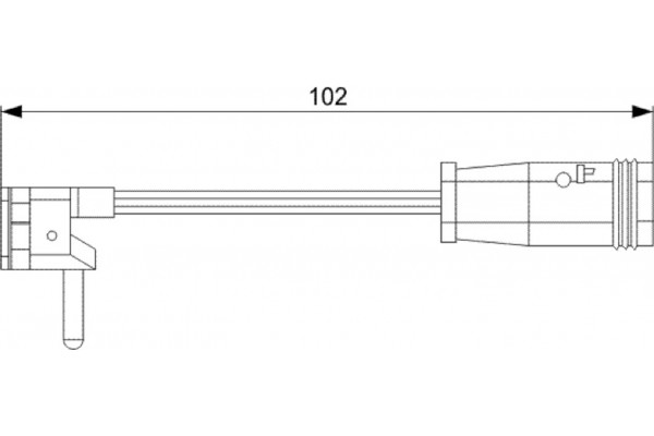 Bosch Προειδοπ. επαφή, Φθορά Υλικού Τριβής Των Φρένων - 1 987 473 019