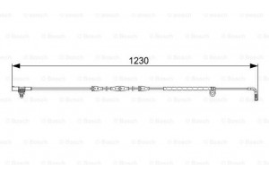 Bosch Προειδοπ. επαφή, Φθορά Υλικού Τριβής Των Φρένων - 1 987 473 022