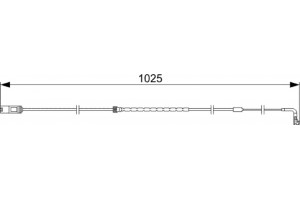 Bosch Προειδοπ. επαφή, Φθορά Υλικού Τριβής Των Φρένων - 1 987 473 026