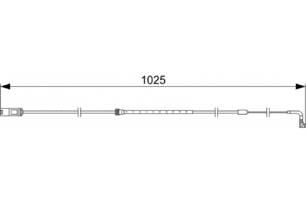 Bosch Προειδοπ. επαφή, Φθορά Υλικού Τριβής Των Φρένων - 1 987 473 026
