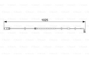 Bosch Προειδοπ. επαφή, Φθορά Υλικού Τριβής Των Φρένων - 1 987 473 026