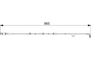 Bosch Προειδοπ. επαφή, Φθορά Υλικού Τριβής Των Φρένων - 1 987 473 027