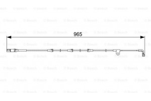 Bosch Προειδοπ. επαφή, Φθορά Υλικού Τριβής Των Φρένων - 1 987 473 027