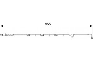 Bosch Προειδοπ. επαφή, Φθορά Υλικού Τριβής Των Φρένων - 1 987 473 028
