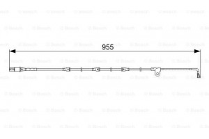 Bosch Προειδοπ. επαφή, Φθορά Υλικού Τριβής Των Φρένων - 1 987 473 028