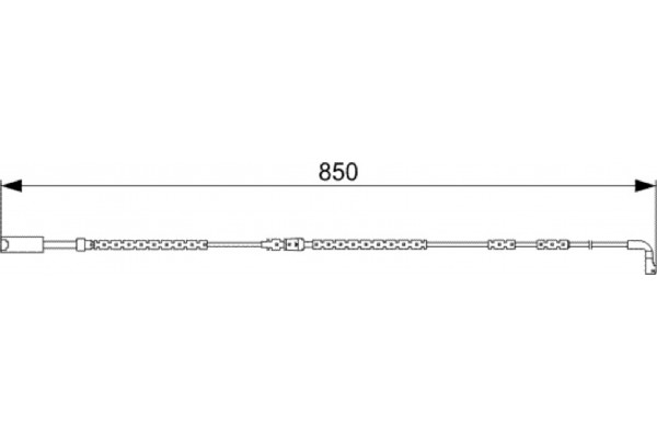 Bosch Προειδοπ. επαφή, Φθορά Υλικού Τριβής Των Φρένων - 1 987 473 030