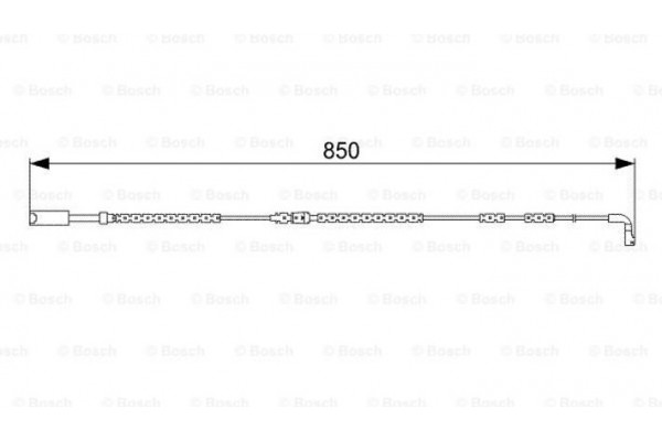 Bosch Προειδοπ. επαφή, Φθορά Υλικού Τριβής Των Φρένων - 1 987 473 030