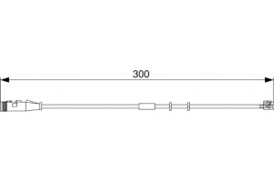 Bosch Προειδοπ. επαφή, Φθορά Υλικού Τριβής Των Φρένων - 1 987 473 033
