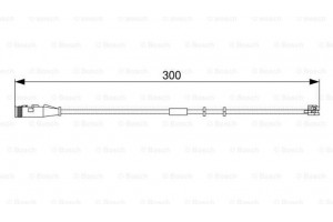 Bosch Προειδοπ. επαφή, Φθορά Υλικού Τριβής Των Φρένων - 1 987 473 033