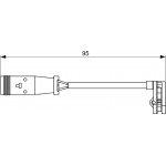 Bosch Προειδοπ. επαφή, Φθορά Υλικού Τριβής Των Φρένων - 1 987 473 036
