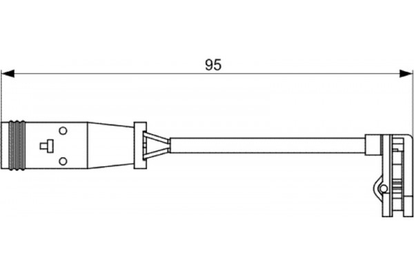 Bosch Προειδοπ. επαφή, Φθορά Υλικού Τριβής Των Φρένων - 1 987 473 036