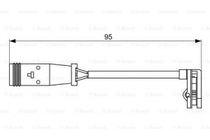 Bosch Προειδοπ. επαφή, Φθορά Υλικού Τριβής Των Φρένων - 1 987 473 036