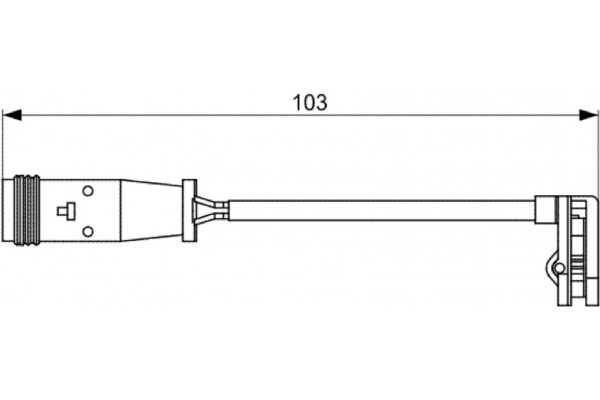Bosch Προειδοπ. επαφή, Φθορά Υλικού Τριβής Των Φρένων - 1 987 473 037