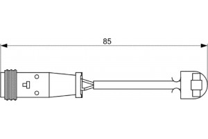 Bosch Προειδοπ. επαφή, Φθορά Υλικού Τριβής Των Φρένων - 1 987 473 038