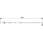 Bosch Προειδοπ. επαφή, Φθορά Υλικού Τριβής Των Φρένων - 1 987 473 045
