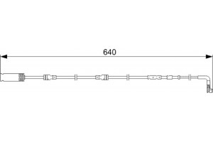 Bosch Προειδοπ. επαφή, Φθορά Υλικού Τριβής Των Φρένων - 1 987 473 045