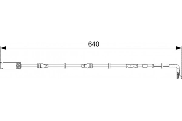 Bosch Προειδοπ. επαφή, Φθορά Υλικού Τριβής Των Φρένων - 1 987 473 045