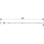 Bosch Προειδοπ. επαφή, Φθορά Υλικού Τριβής Των Φρένων - 1 987 473 050