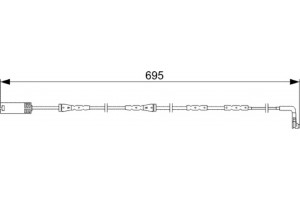 Bosch Προειδοπ. επαφή, Φθορά Υλικού Τριβής Των Φρένων - 1 987 473 050