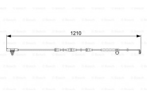 Bosch Προειδοπ. επαφή, Φθορά Υλικού Τριβής Των Φρένων - 1 987 473 054