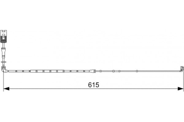 Bosch Προειδοπ. επαφή, Φθορά Υλικού Τριβής Των Φρένων - 1 987 473 056
