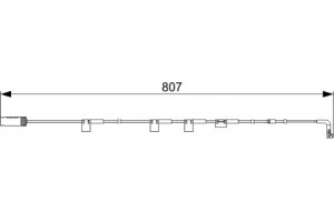 Bosch Προειδοπ. επαφή, Φθορά Υλικού Τριβής Των Φρένων - 1 987 473 058