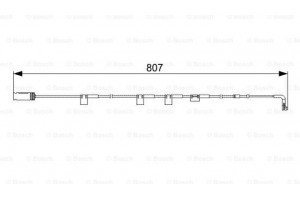 Bosch Προειδοπ. επαφή, Φθορά Υλικού Τριβής Των Φρένων - 1 987 473 058