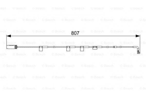 Bosch Προειδοπ. επαφή, Φθορά Υλικού Τριβής Των Φρένων - 1 987 473 058