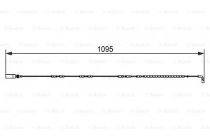 Bosch Προειδοπ. επαφή, Φθορά Υλικού Τριβής Των Φρένων - 1 987 473 069