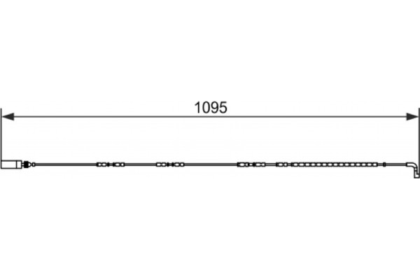 Bosch Προειδοπ. επαφή, Φθορά Υλικού Τριβής Των Φρένων - 1 987 473 069