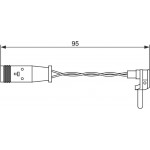 Bosch Προειδοπ. επαφή, Φθορά Υλικού Τριβής Των Φρένων - 1 987 473 070