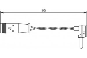 Bosch Προειδοπ. επαφή, Φθορά Υλικού Τριβής Των Φρένων - 1 987 473 070